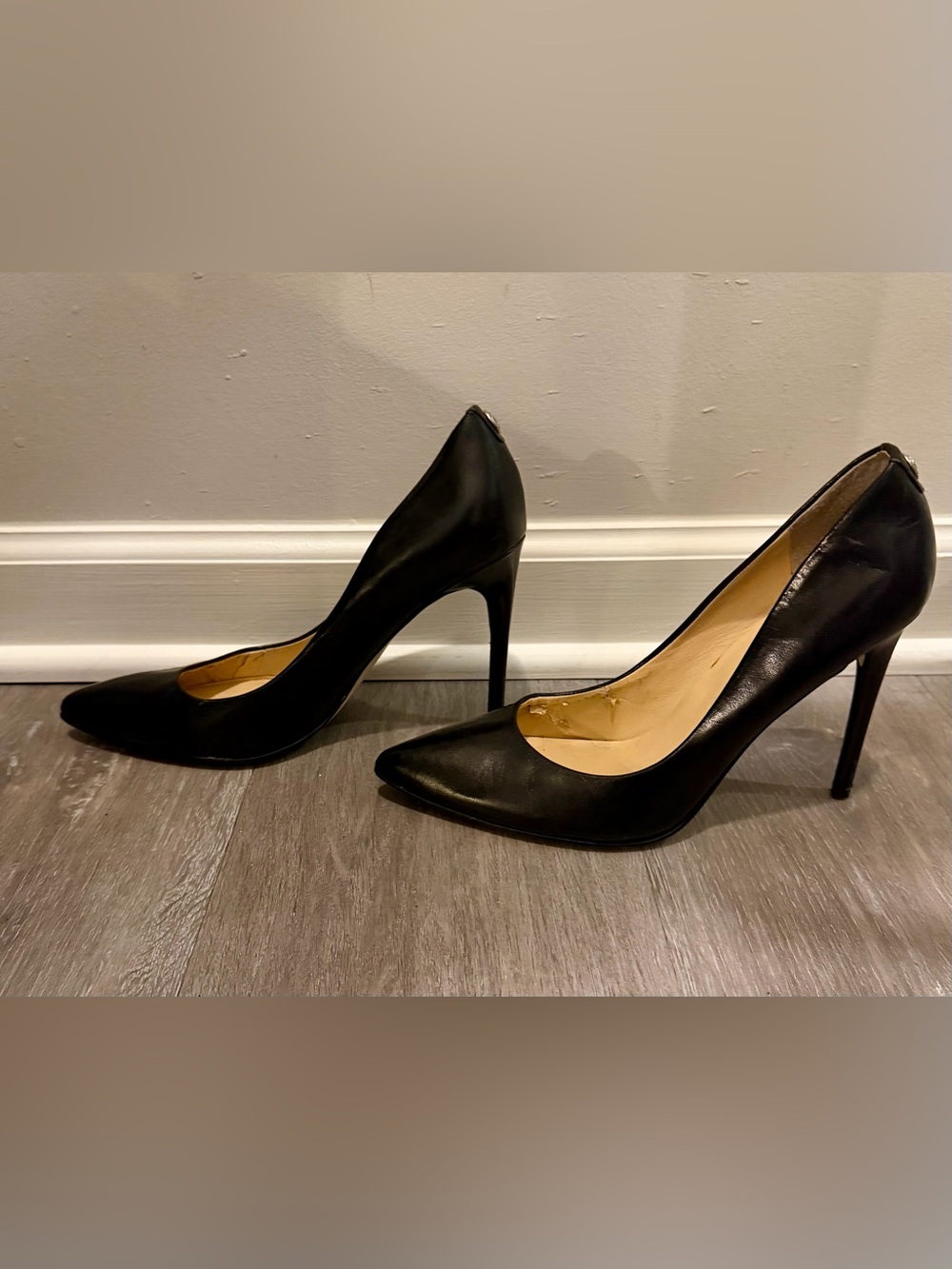 Ivanka Trump Black Pointed-Toe Stiletto Pumps